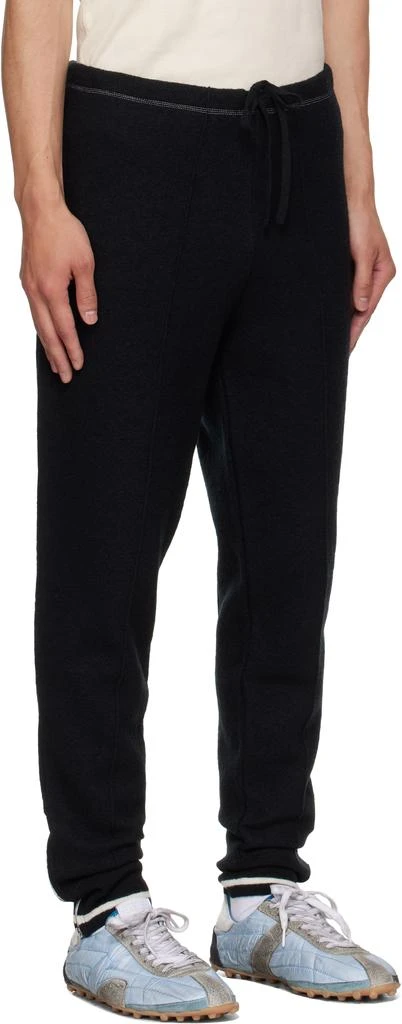 MAISON MARGIELA Black Wool Track Pants 2
