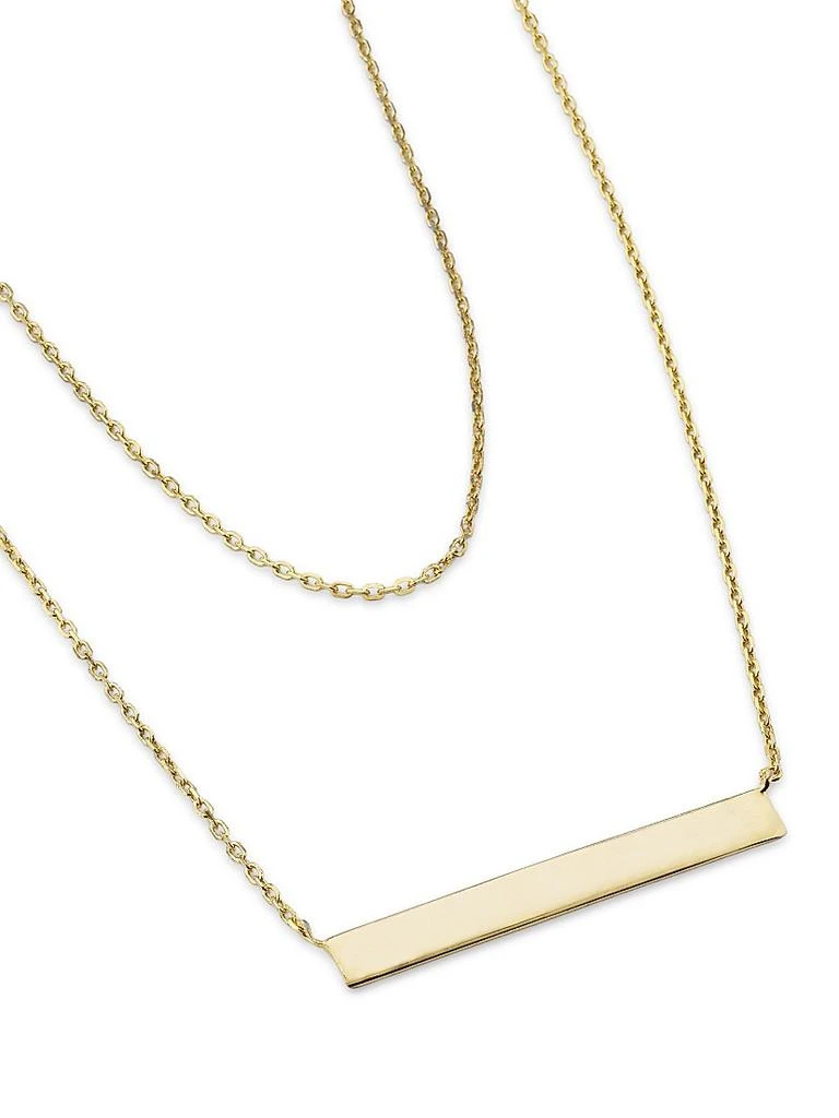 Shashi 14K-Gold-Plated Bar Pendant Necklace 3