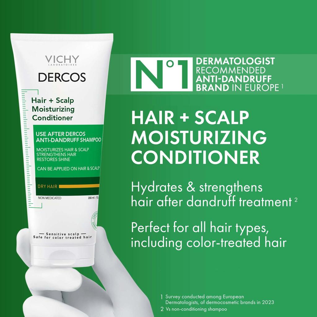 Vichy Dercos Hair & Scalp Moisturizing Conditioner for Dandruff