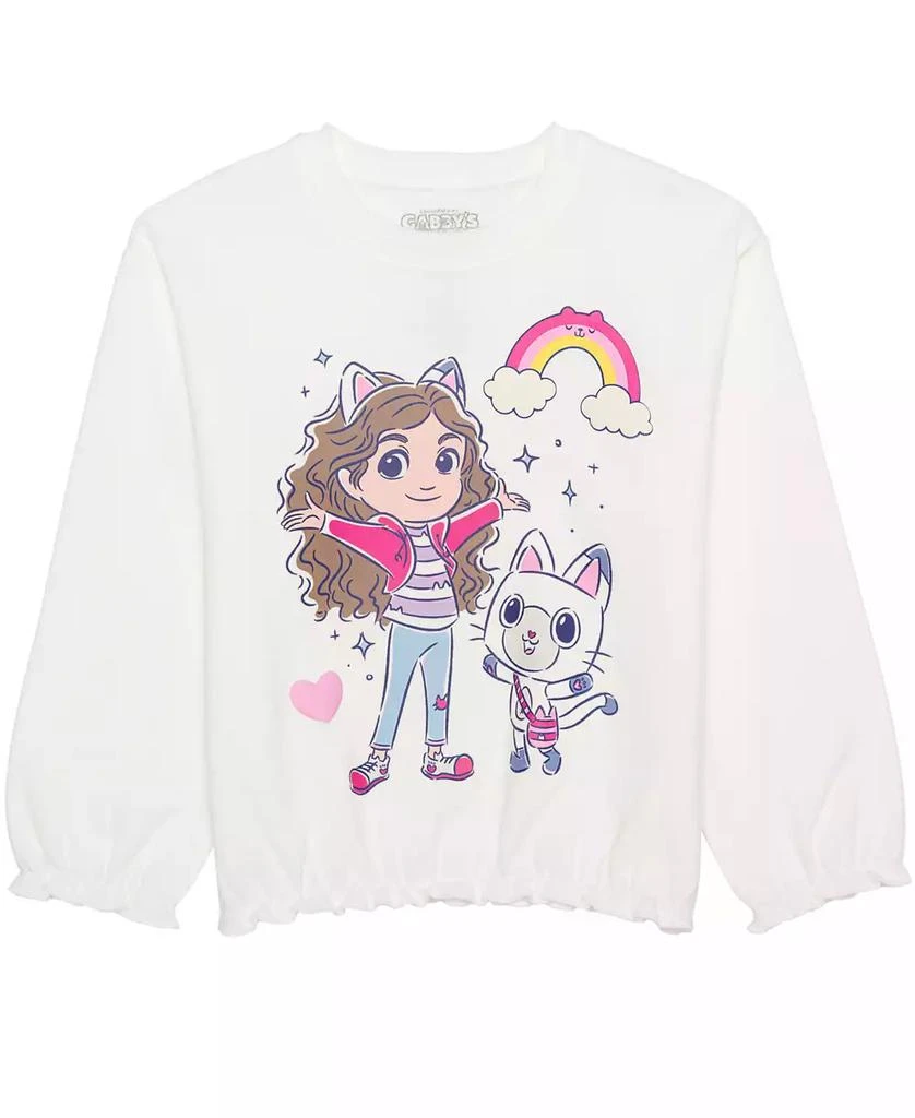 Hybrid Toddler and Little Girls 2-Piece Gabby's Dollhouse Long Sleeve Top and Skirt Set 4