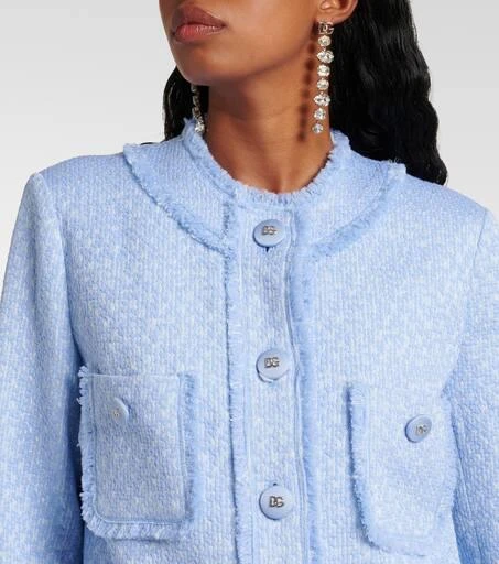 Dolce & Gabbana Raschel wool-blend tweed jacket 5