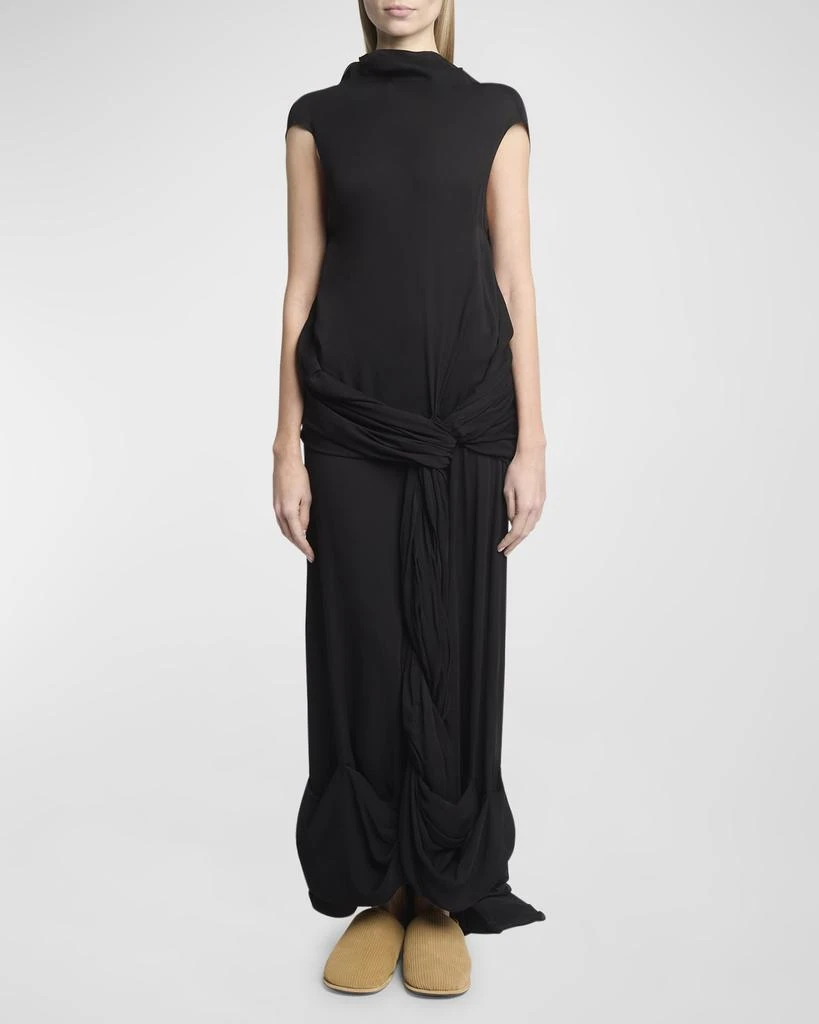JW Anderson Twisted Drape Sleeveless Backless Maxi Dress 2
