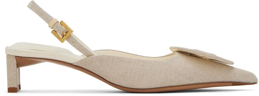 Jacquemus Beige Le Raphia 'Les Chaussures Duelo' Heels 1
