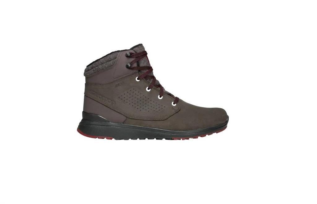 Salomon Men’S Utility Winter Waterproof Hiking Boots In Shale/black/syrah 1