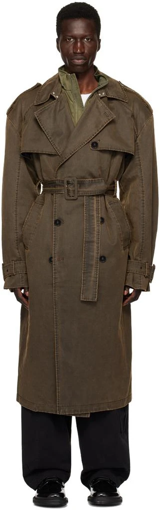 Han Kjobenhavn Brown Oversized Coated Trench Coat 1