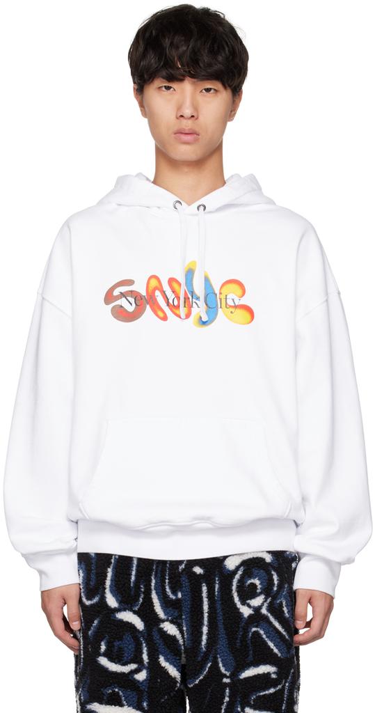 Saturdays NYC White Warren SNYC Airbrush Hoodie