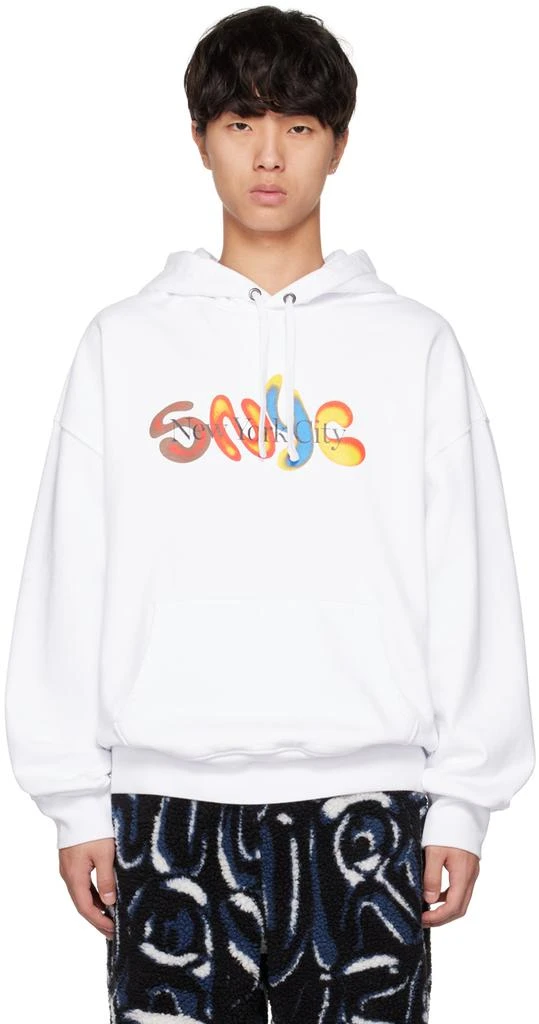 Saturdays NYC White Warren SNYC Airbrush Hoodie 1