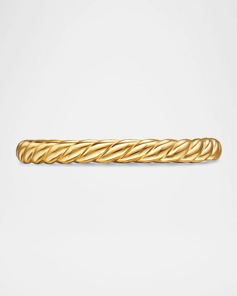 David Yurman DY Unity Cable Ring in 18K Yellow Gold, 2.45mm 5