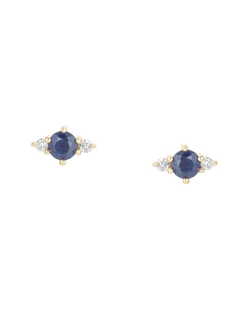 Adina Reyter 14K 0.31 ct. tw. Diamond & Blue Sapphire Earrings
