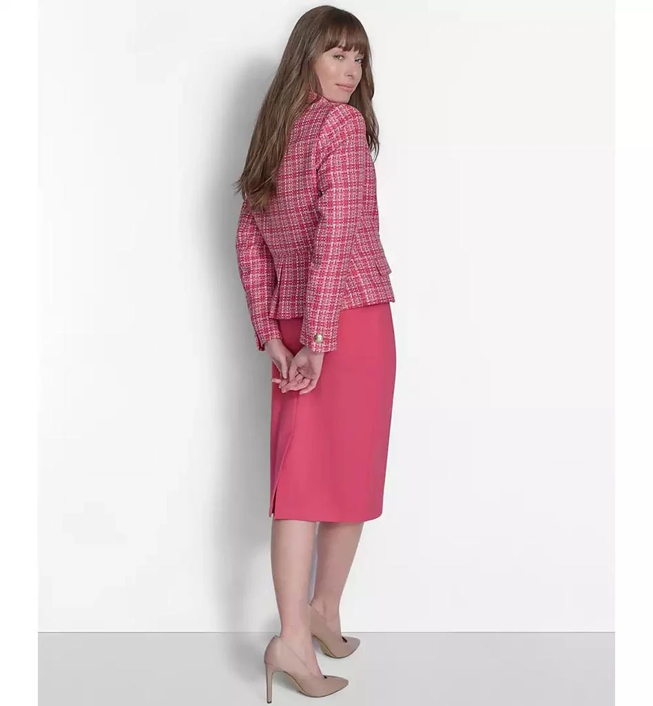 Tommy Hilfiger Women's Double-Breasted Tweed Blazer 6
