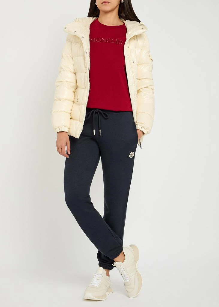 Moncler Logo-appliquéd cotton-blend sweatpants 4