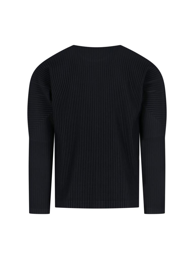 Homme Plissé Issey Miyake Homme Plissé Issey Miyake Crewneck Pleated T-Shirt