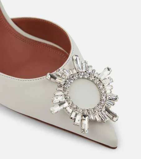 Amina Muaddi Begum 70 leather slingback pumps 6