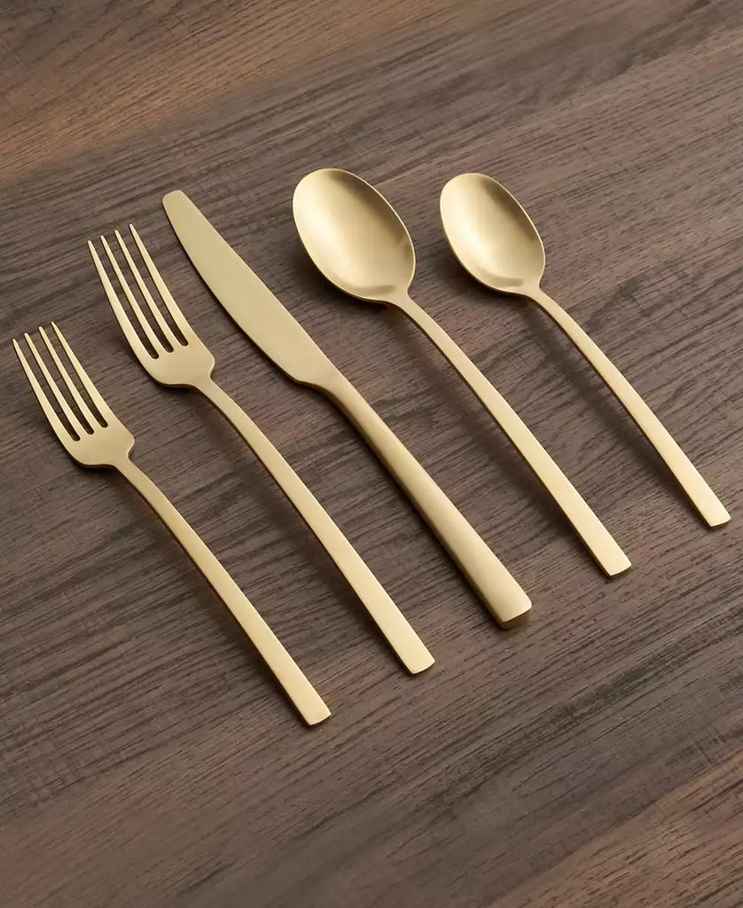 Cambridge Silversmiths Beacon Gold Satin 20-Piece Flatware Set, Service for 4