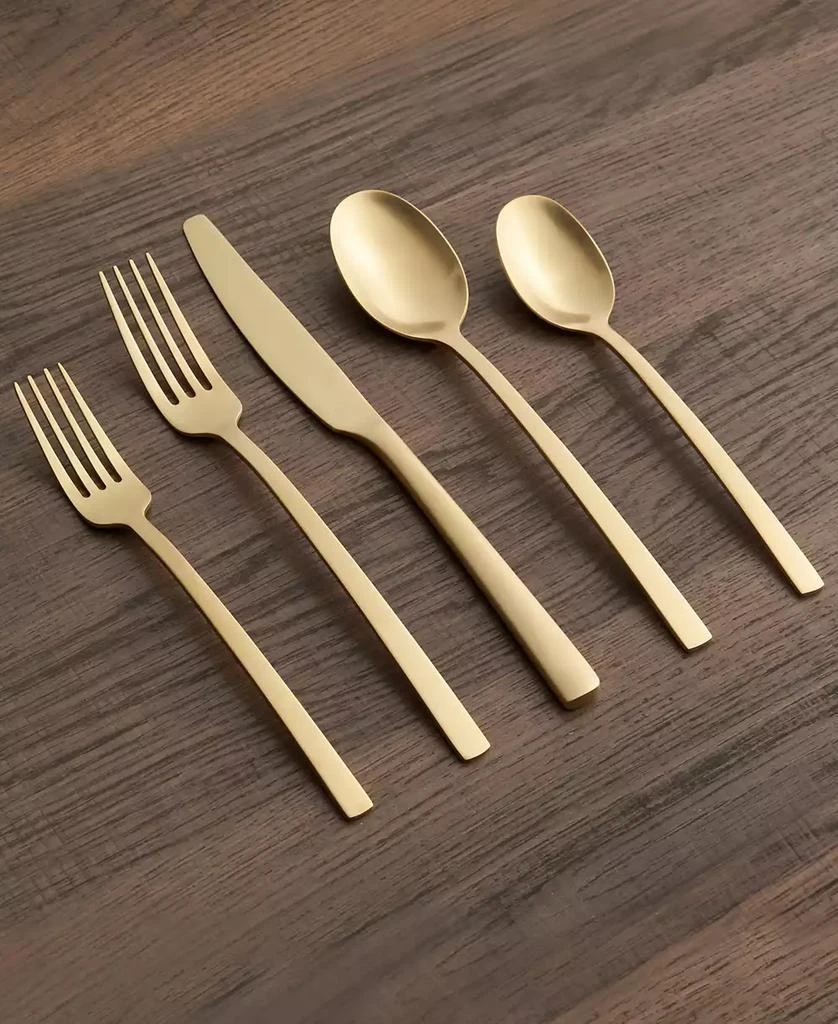 Cambridge Silversmiths Beacon Gold Satin 20-Piece Flatware Set, Service for 4 2