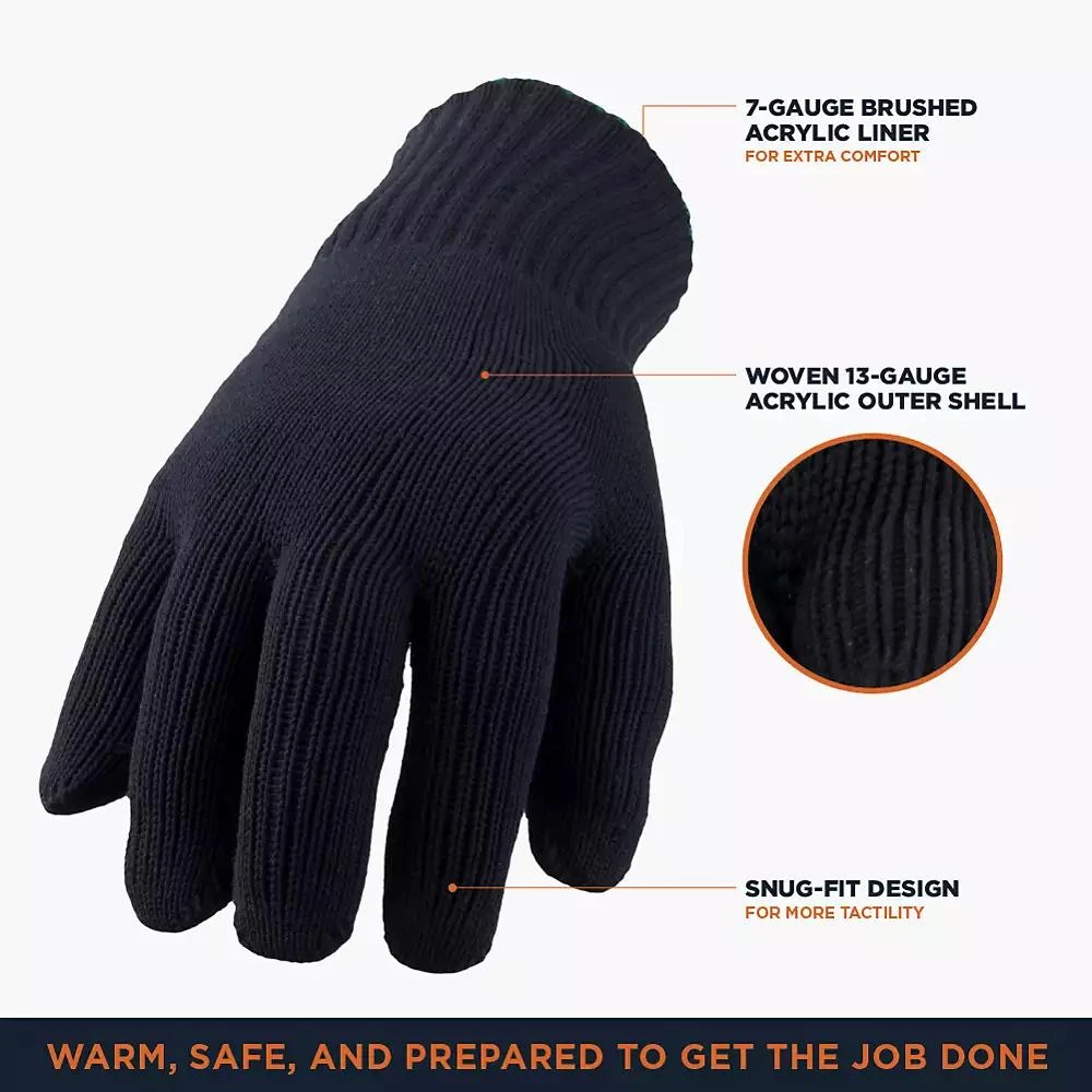 RefrigiWear Men's Polypropylene Glove Liner - Lightweight, Moisture-Wicking, 30°F Comfort Rating, Durable Cold Weather Work Glove Insert (Sold by the Dozen) 3