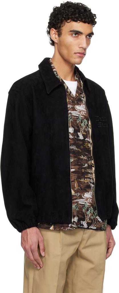 Wacko Maria Black 50's Suede Jacket