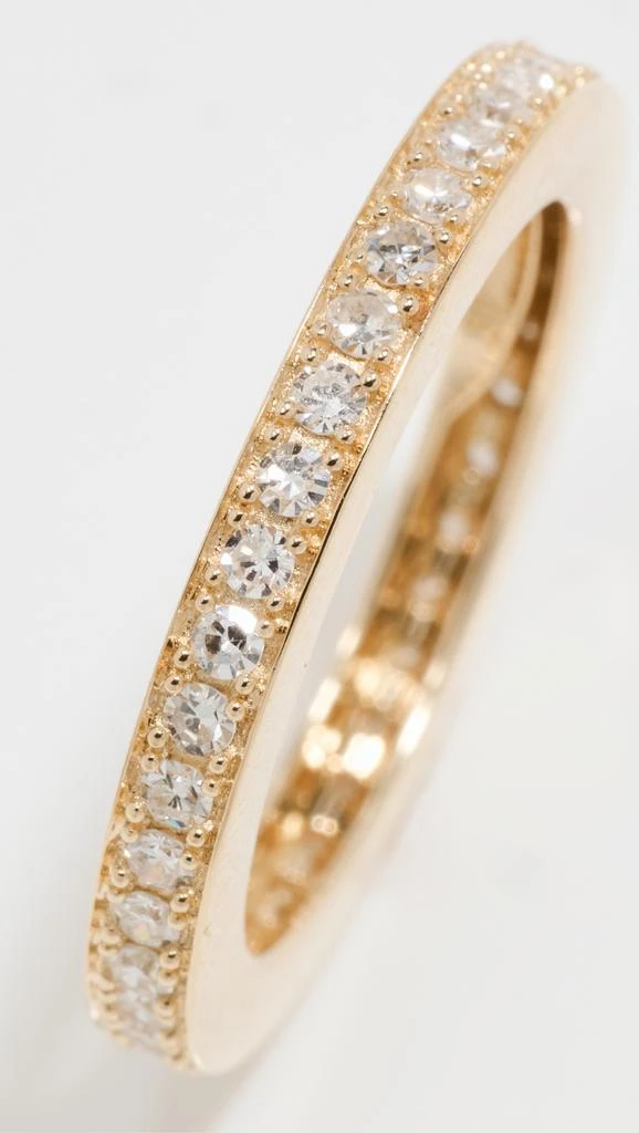 By Pariah Triple Gold Diamond Pink Ring Stack Set 6