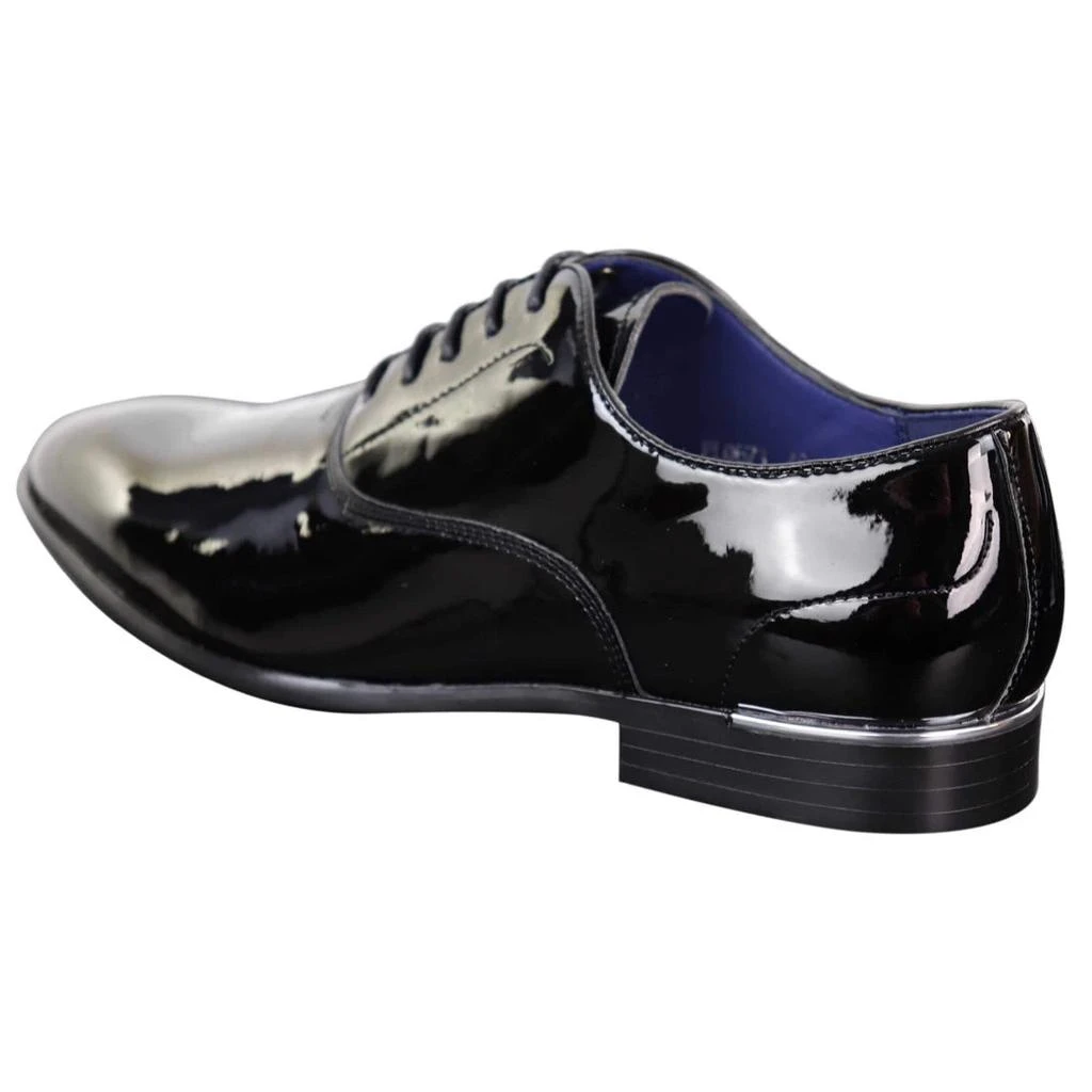 TruClothing Laced Patent Faux Leather Smart Shoes 4