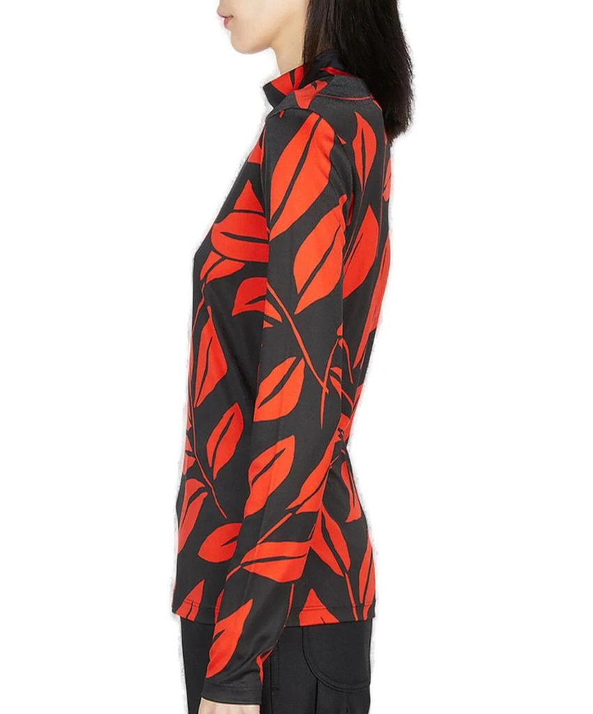 Meryll Rogge Meryll Rogge Leaf Print Mock Neck Top 3