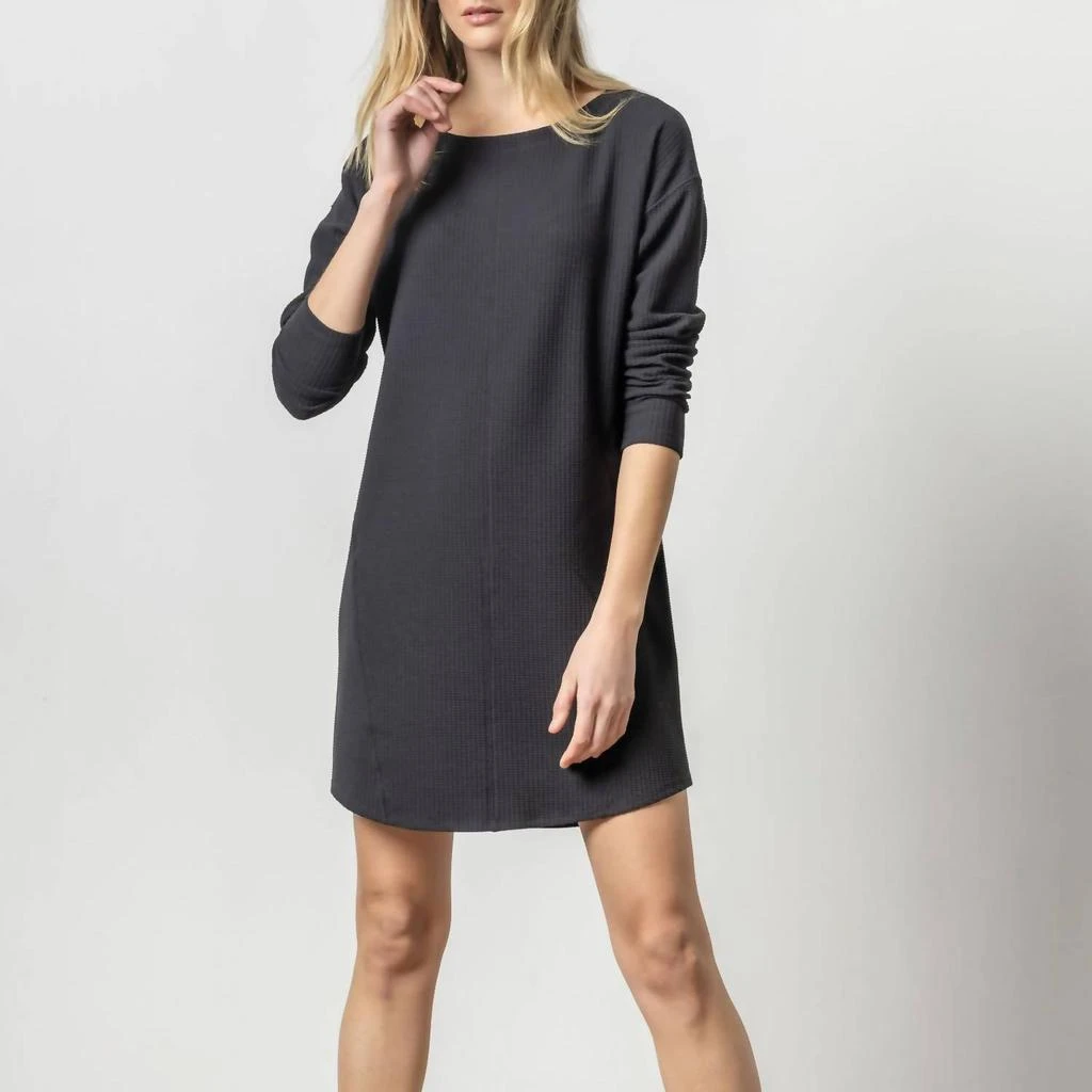 Lilla P Lilla P - Seamed Boatneck Dress 1