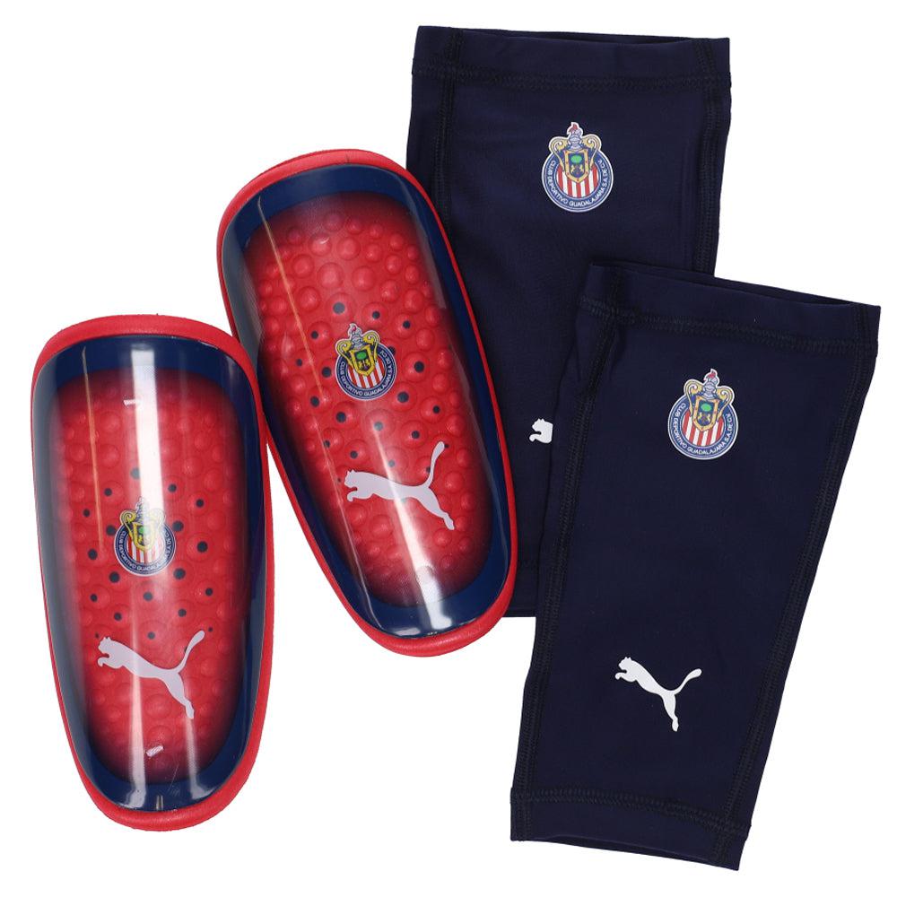 Puma Chivas One 3 Soccer Shinguards with Sleeves