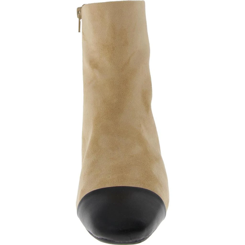 On 34th Janette Womens Faux Suede Block Heel Booties 3