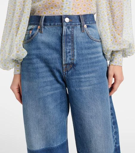 Gucci Distressed mid-rise straight jeans 4