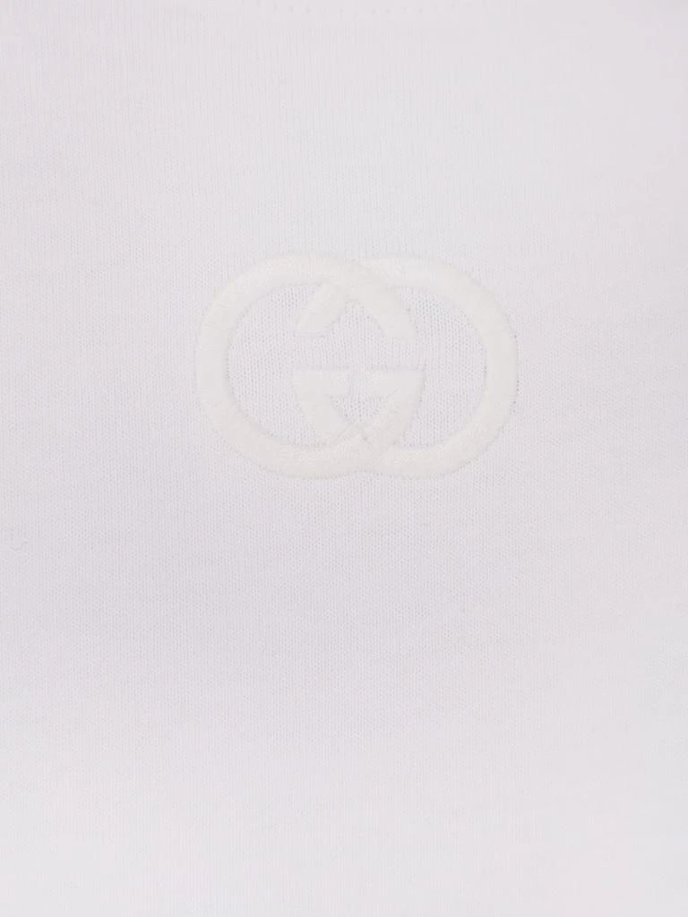 Gucci Cotton t-shirt with GG Incrocio logo on the front 3