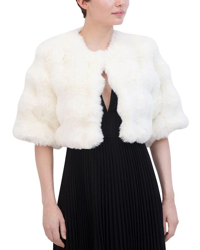 BCBG Pop Faux Fur Shrug 1