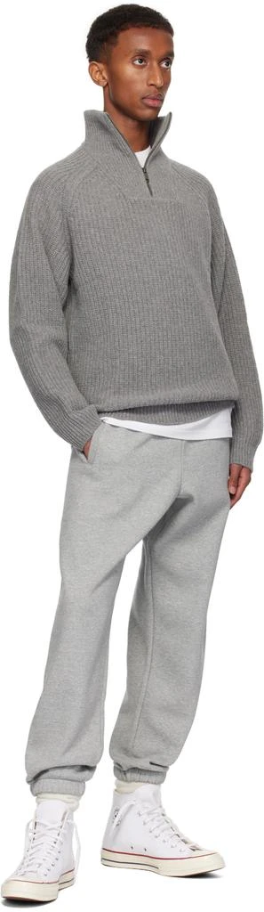 Carhartt WIP Gray Marlon Half Zip Sweater 4