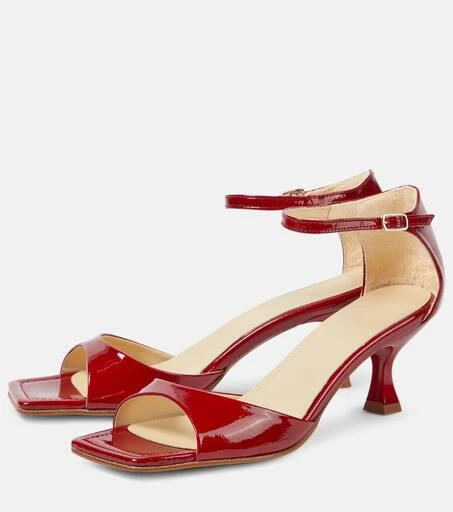 Souliers Martinez Kika patent leather sandals 5