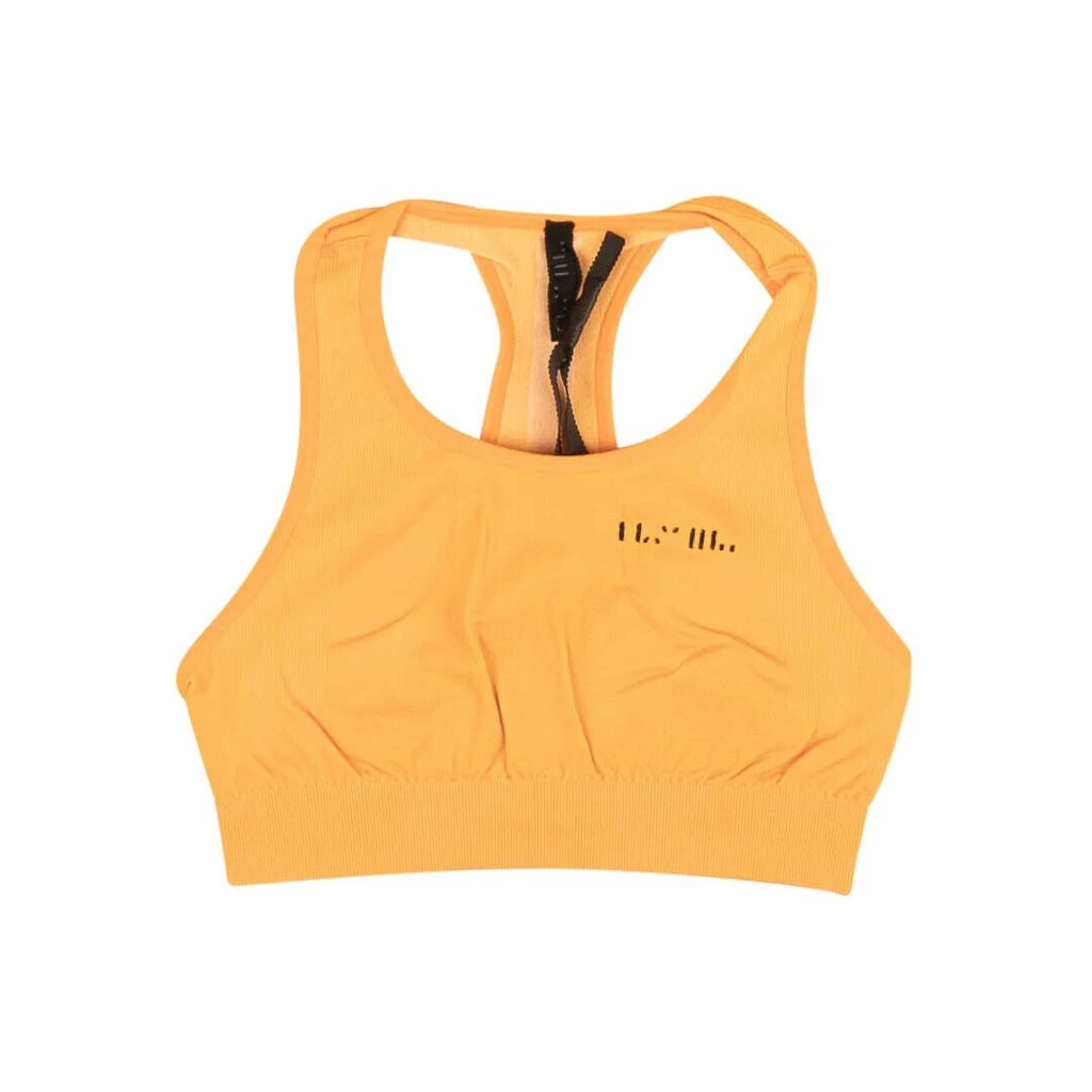 Unravel Project Orange Ribbed Sports Bra 1