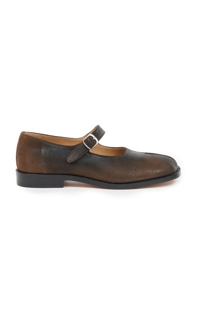 Maison Margiela Tabi Leather Mary Jane Flats - Moda Operandi