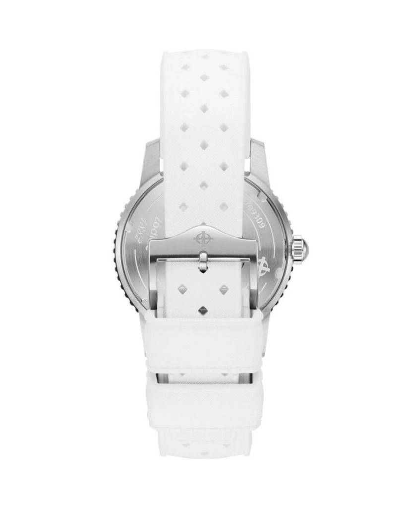 ZODIAC Compression Diver Automatic White Rubber Watch, 40mm 3