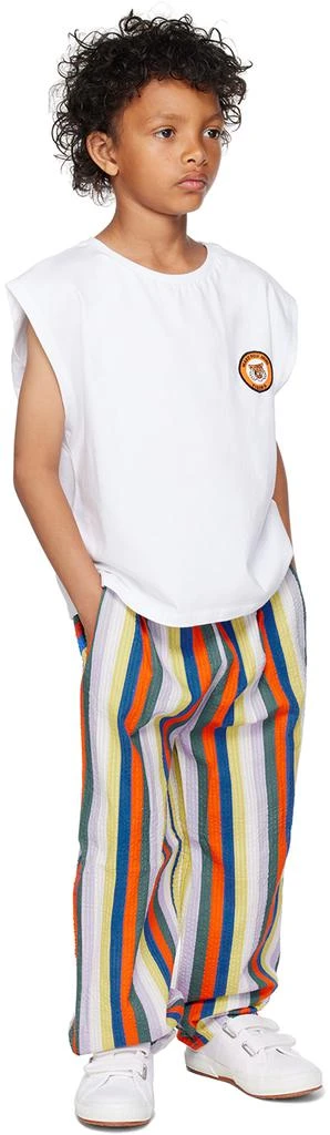 maed for mini Kids White Tiger Tank Top 4