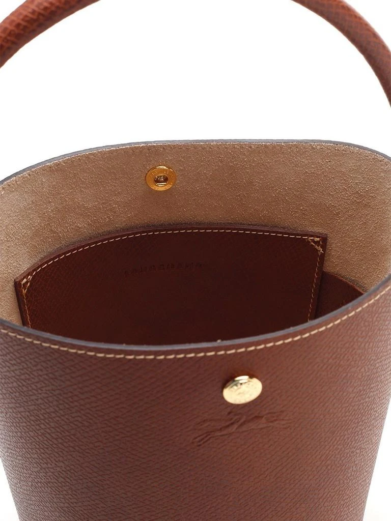 Longchamp Longchamp Épure Logo Embossed Small Bucket Bag 4