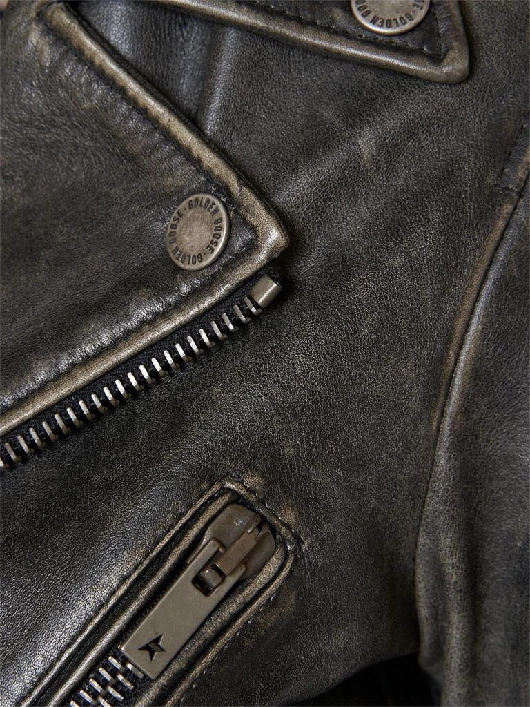 Golden Goose Golden Chiodo Bull Leather Jacket 4