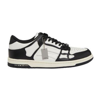 ◆ AMIRI 24SS ◆ スケルトップ ハイスニーカー /White Black ◆ AMIRI Black & White Varsity Skel Top Low Sneakers Amiri
