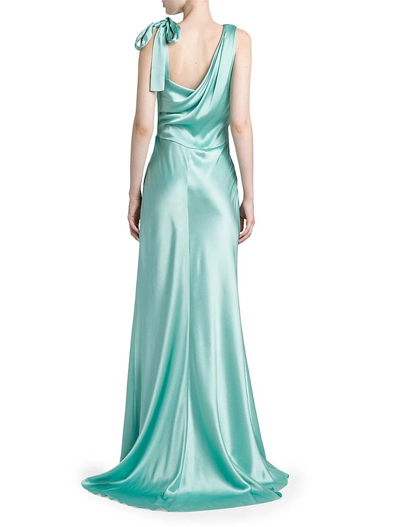 Alberta Ferretti Bias-Cut Satin Gown 5