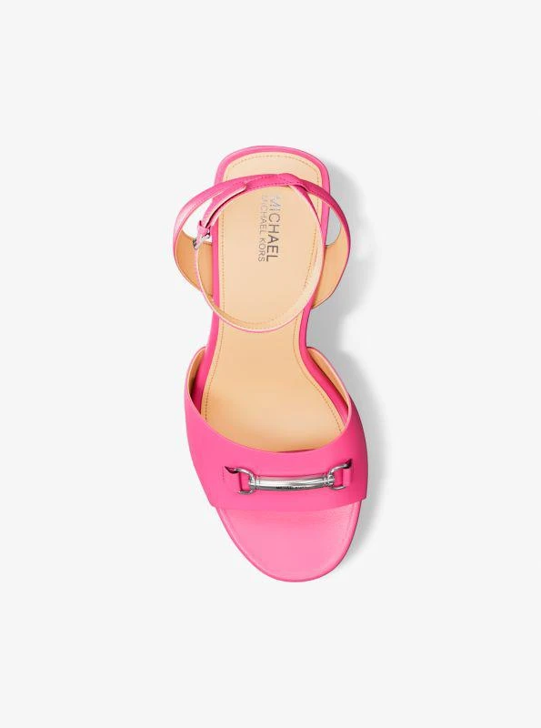 Michael Kors Carson Leather Wedge Sandal 4
