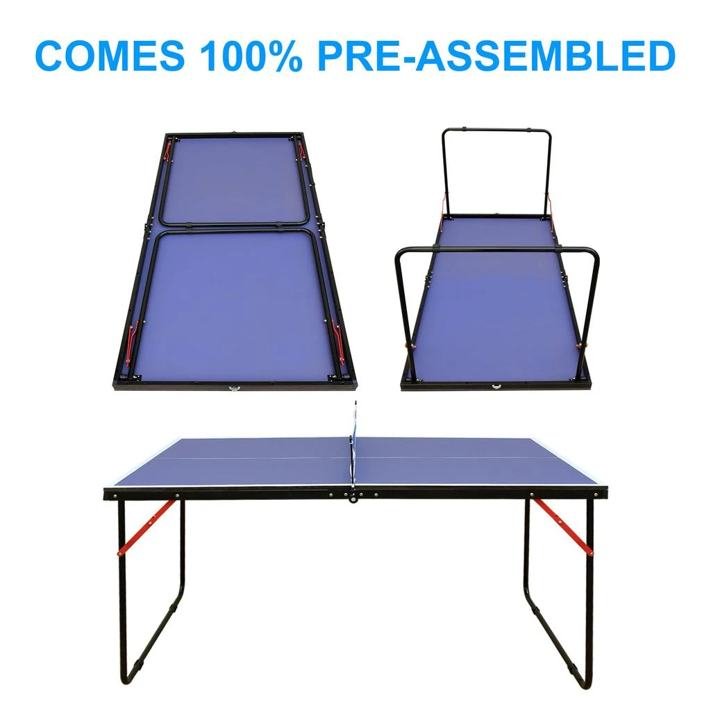 Streamdale Furniture Streamdale Midsize Foldable Table Tennis Set for Indoor/Outdoor 5