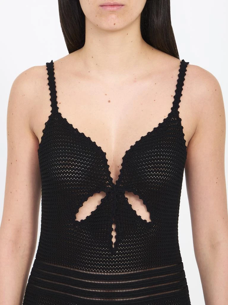 Self Portrait Crochet midi dress 4