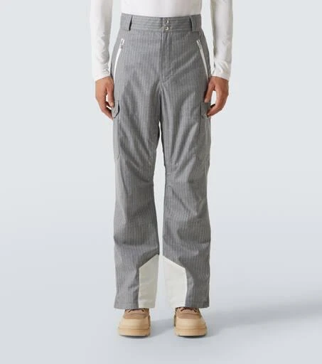 Brunello Cucinelli Chalk stripe wool flannel ski pants 3