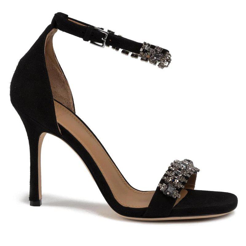 Tory Burch Penelope 100Mm Embellished Sandal In Black