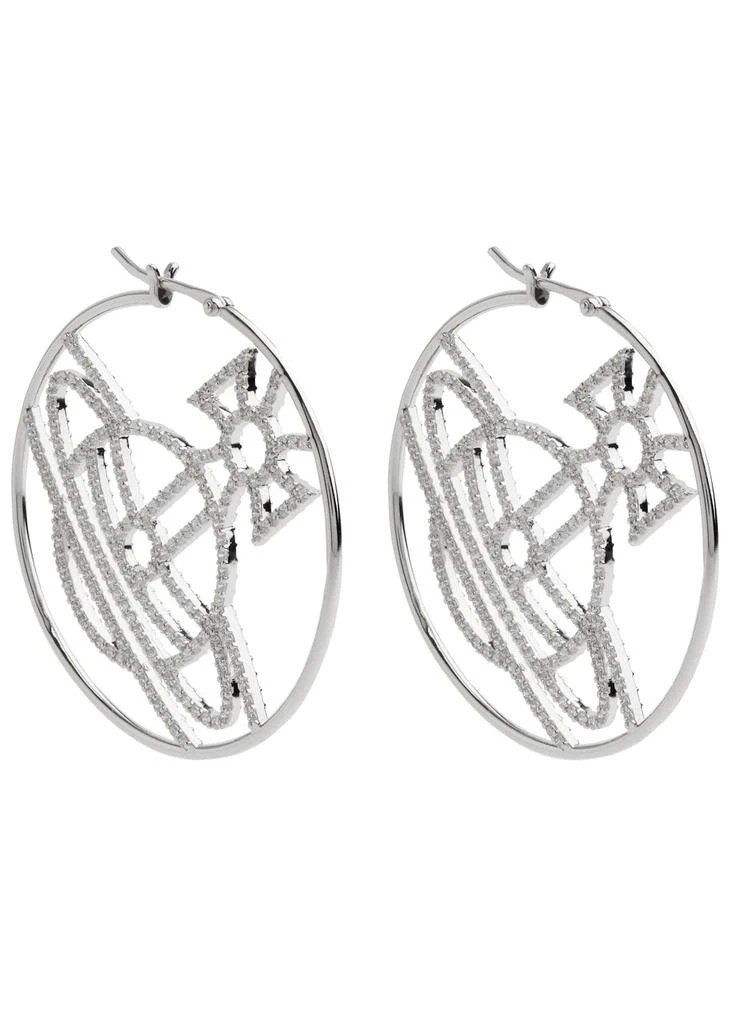 Vivienne Westwood Eloisa orb-embellished hoop earrings 1