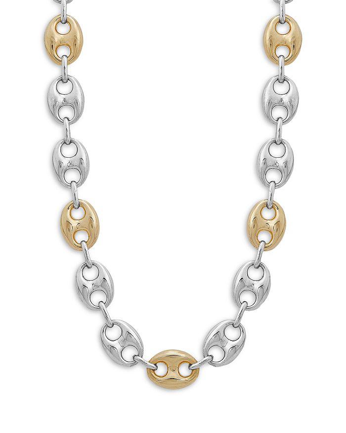 Alberto Amati Mariner Link 14K Yellow Gold & Sterling Silver Necklace, 36"