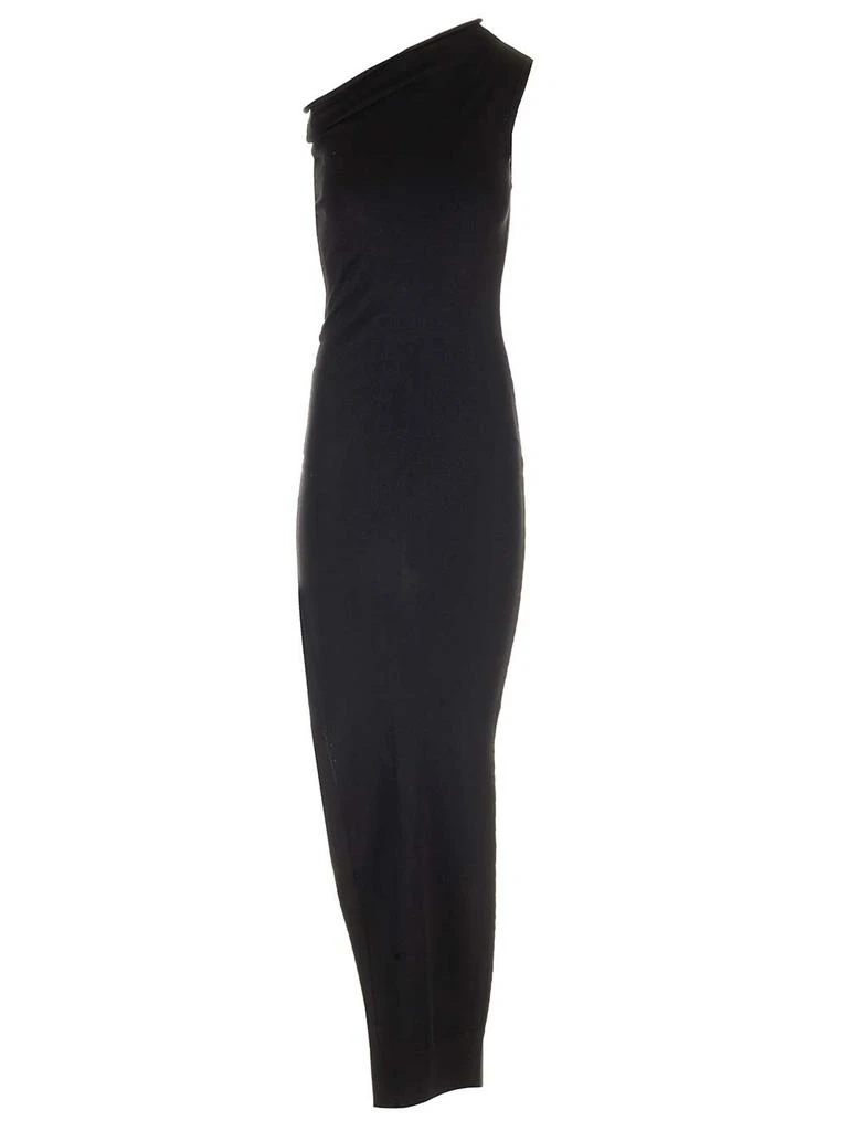 rick owens asymmetrical dress Rick Owens Long Dress Asymmetrical Long Hem Size 40