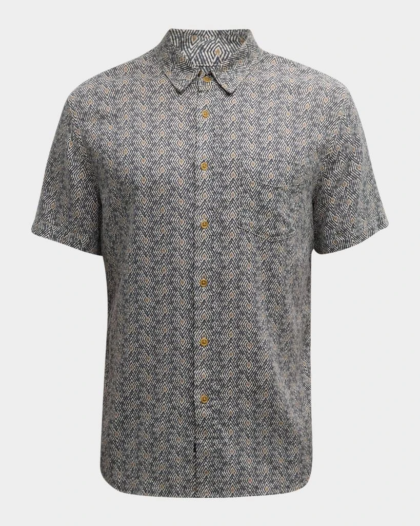 Rails Men's Carson Camo Palms Sport Shirt 1