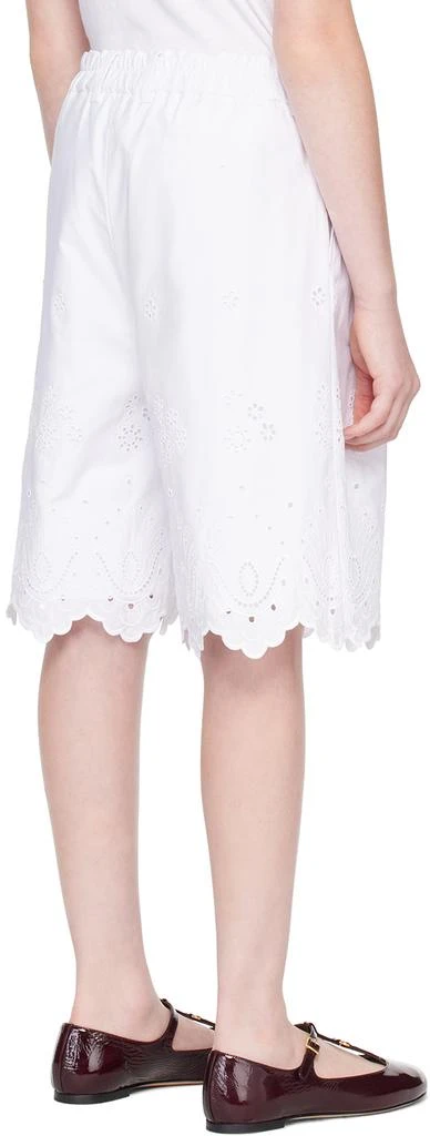 Dolce 
Gabbana Kids White Broderie Anglaise Shorts 3